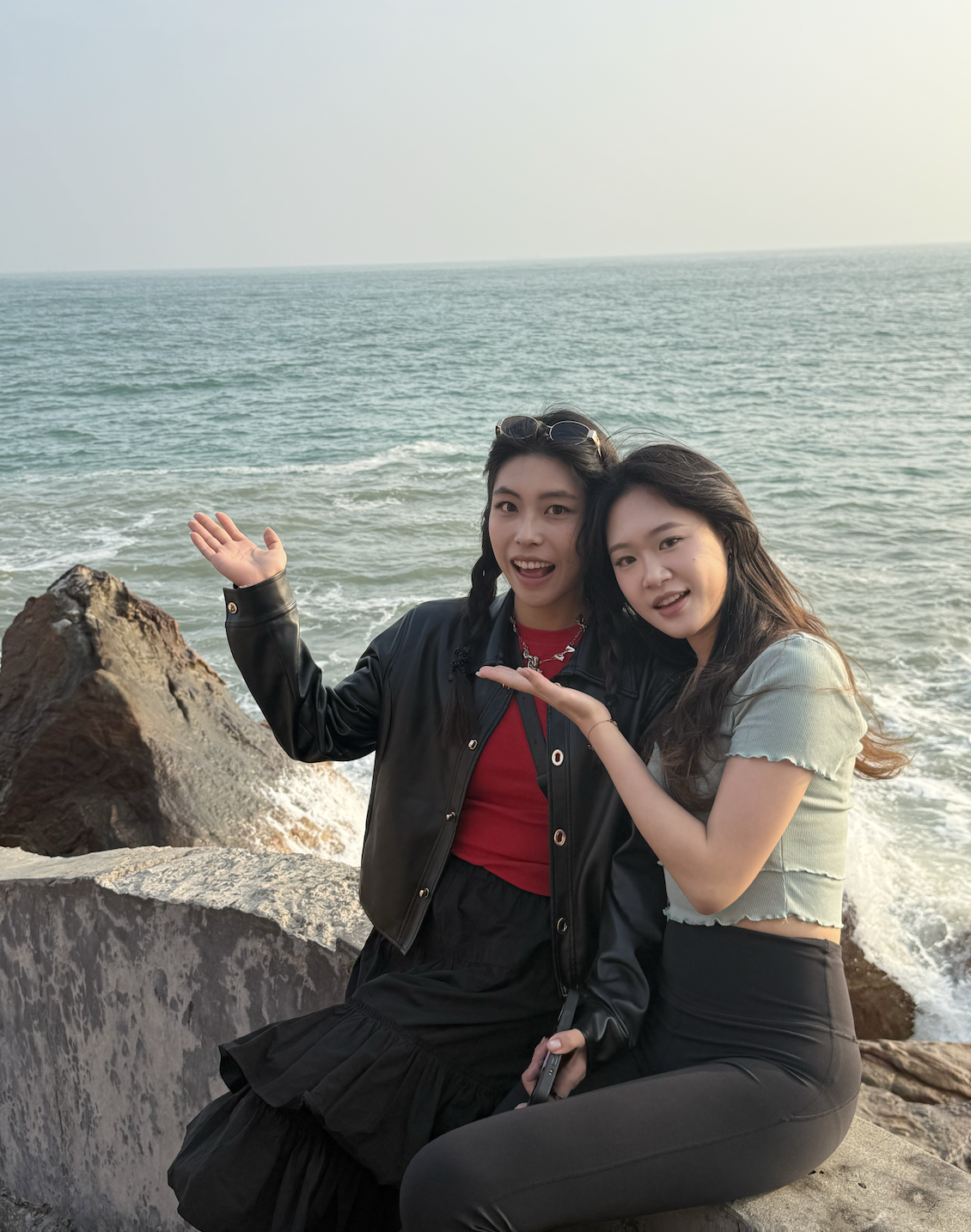 海边合照